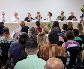 Posse da nova diretoria do SINTFUB. 02/01/2026 Foto: Beto Monteiro/Ascom GRE UnB